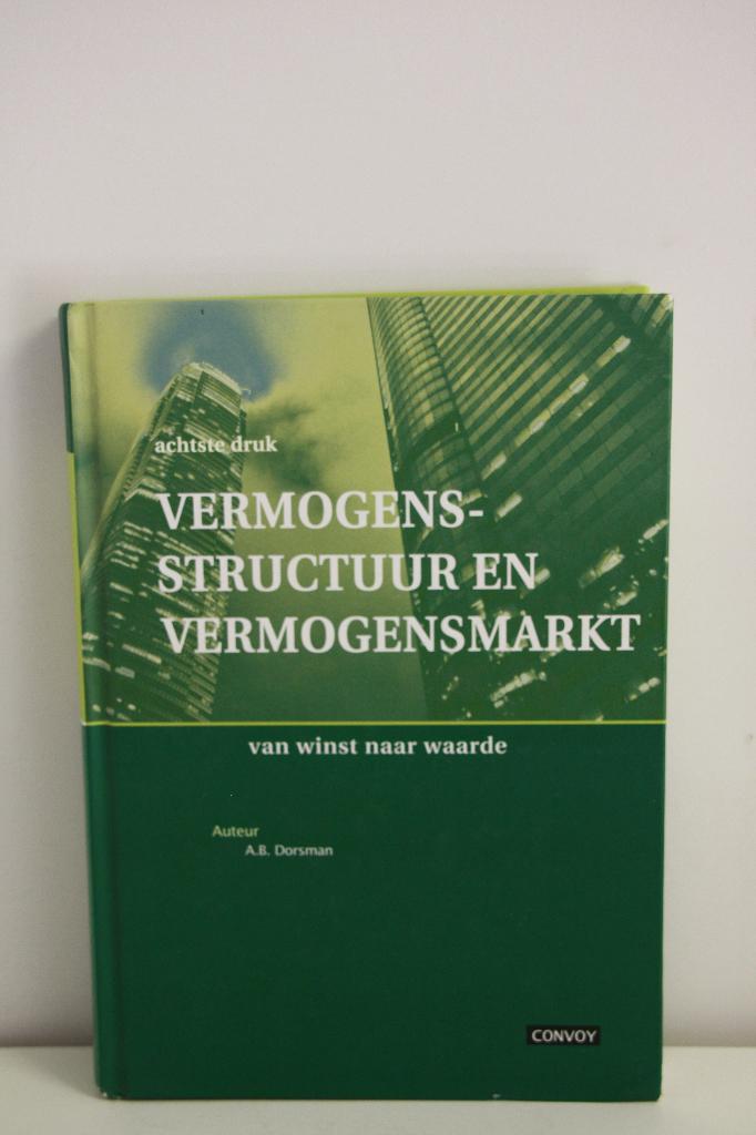 Vermogensstructuur en Vermogensmarkt. Hardcover., Boeken, Ophalen of Verzenden, A. B. Dorsman en R. Liethof., Management, Zo goed als nieuw