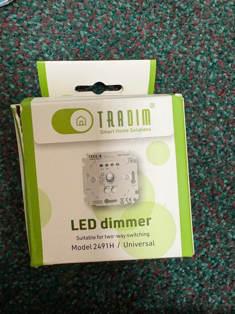Tradim LED muurdimmer, Ophalen of Verzenden, Nieuw