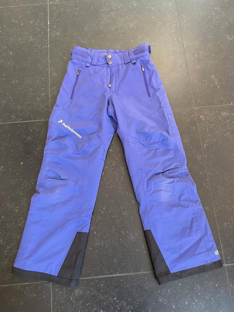 skibroek peak performance maat 150 blauw-paars, Broek, Gebruikt, Jongen of Meisje, Ophalen of Verzenden