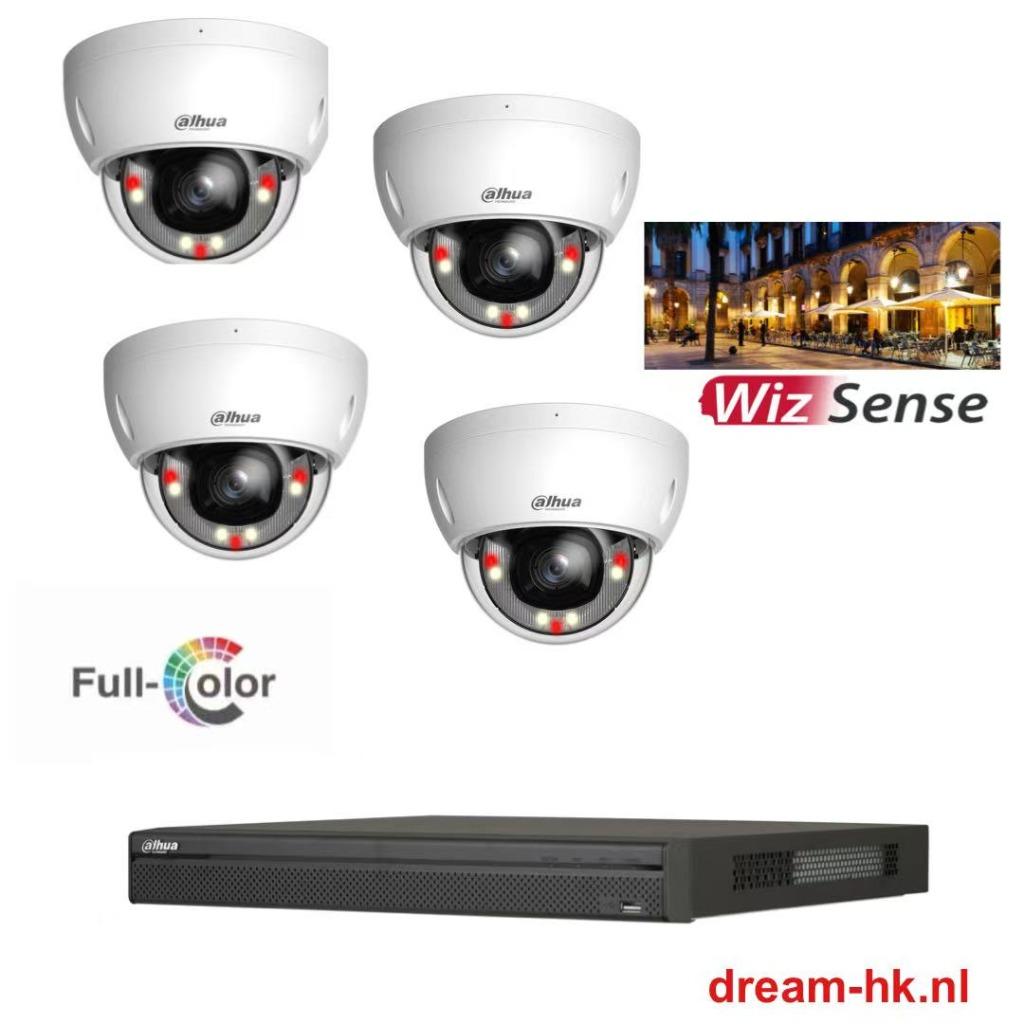 4MP Dahua Full-Color WizSense camera set/NVR+4x cameras