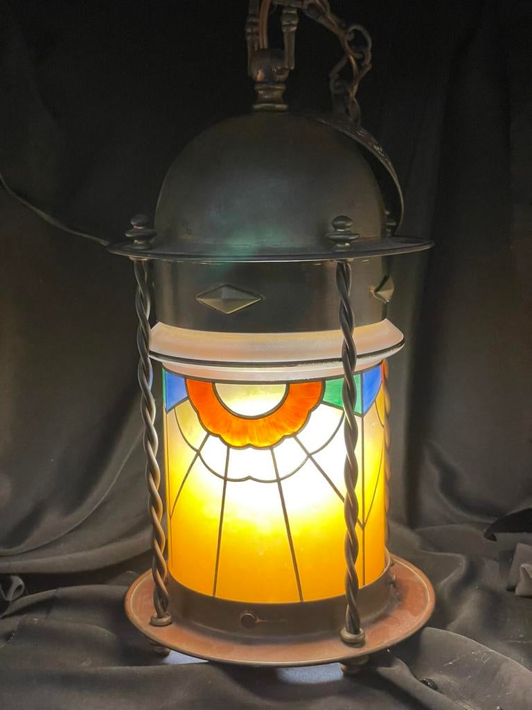 Lamp / hallamp / ganglamp / hanglamp, Antiek en Kunst, Ophalen of Verzenden