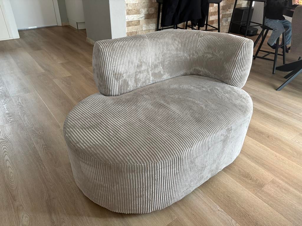 WOOOD fauteuil SCOTTY bankje - mocca - beige zandkleur, Ophalen, Eenpersoons, 75 tot 100 cm, Zo goed als nieuw