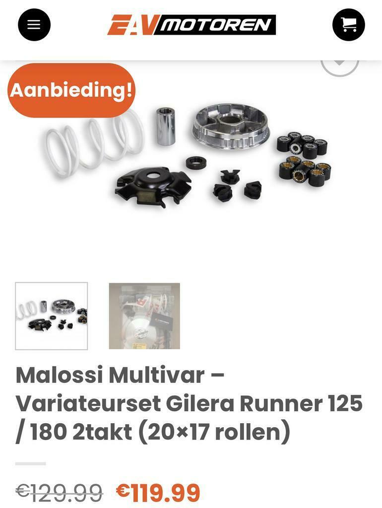 Diverse Gilera Runner 125 / 180 nieuwe onderdelen voorraad, Ophalen of Verzenden, Nieuw, Overige typen, Gilera