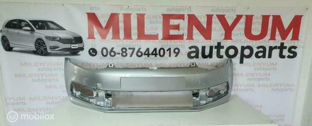 VOLKSWAGEN POLO 6C BUMPER NIEUW (2014/2017) LA7W, Ophalen of Verzenden, Nieuw, Voor, Bumper