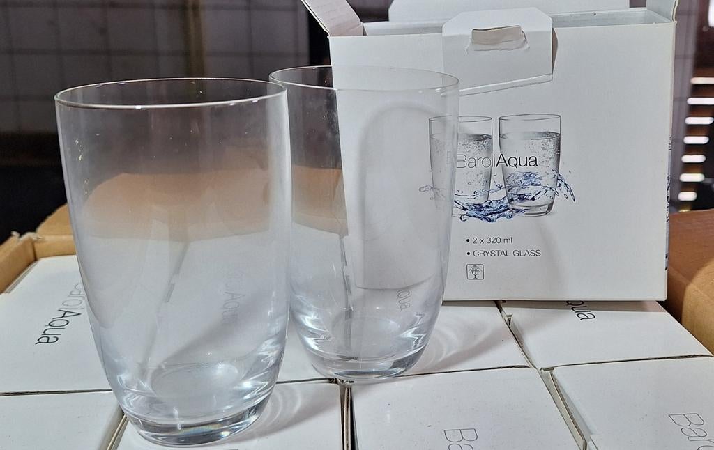 Te koop waterglazen (48 in totaal), Ophalen, Glas, Overige stijlen