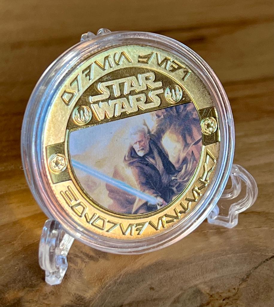 Han Solo 24kt goud vergulde munt +standaard, Verzamelen, Star Wars, Ophalen of Verzenden, Nieuw, Overige typen