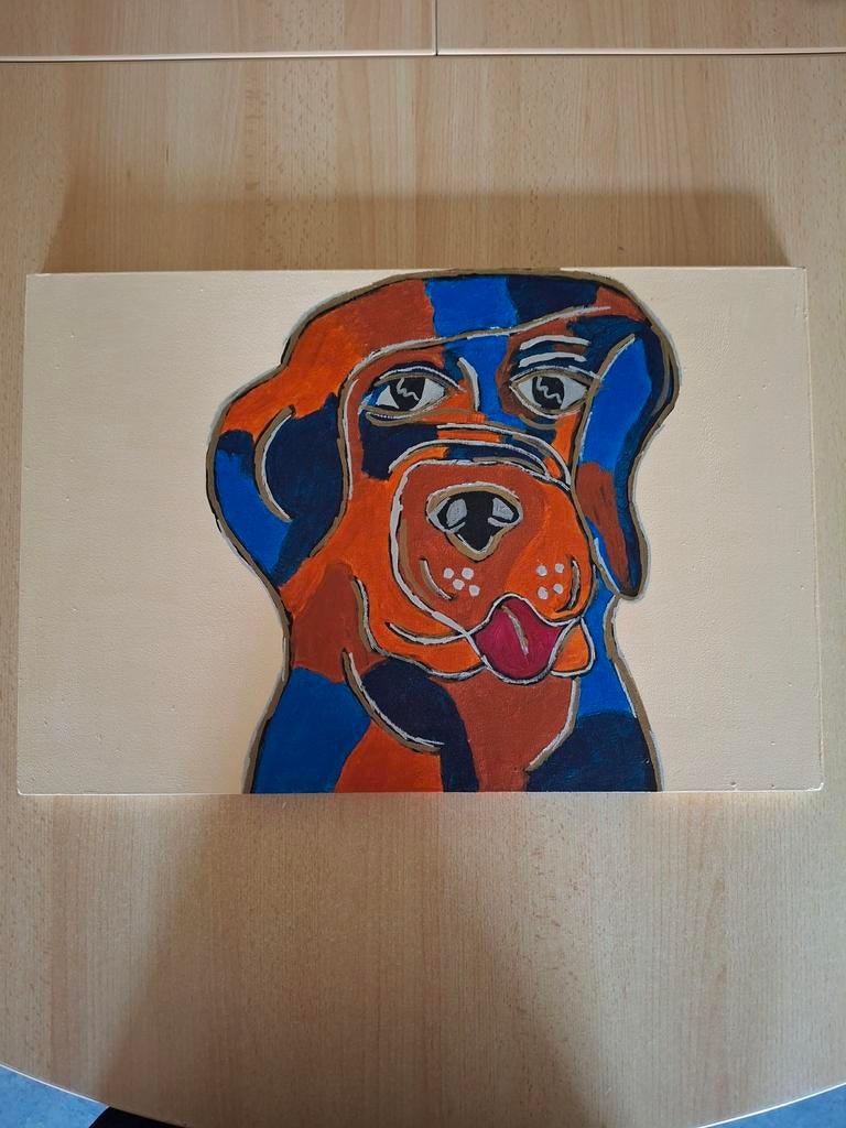Hond Schilderij (Labrador), Antiek en Kunst, Ophalen of Verzenden