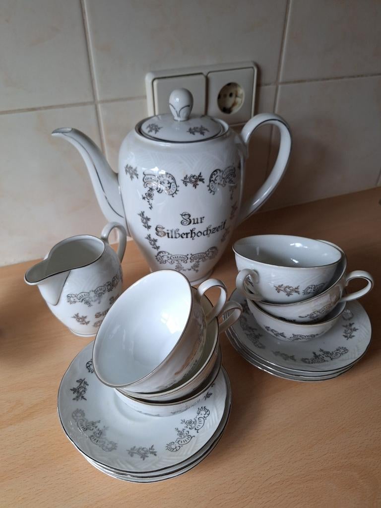 Servies diversen 25 jaar huwelijk, Ophalen of Verzenden