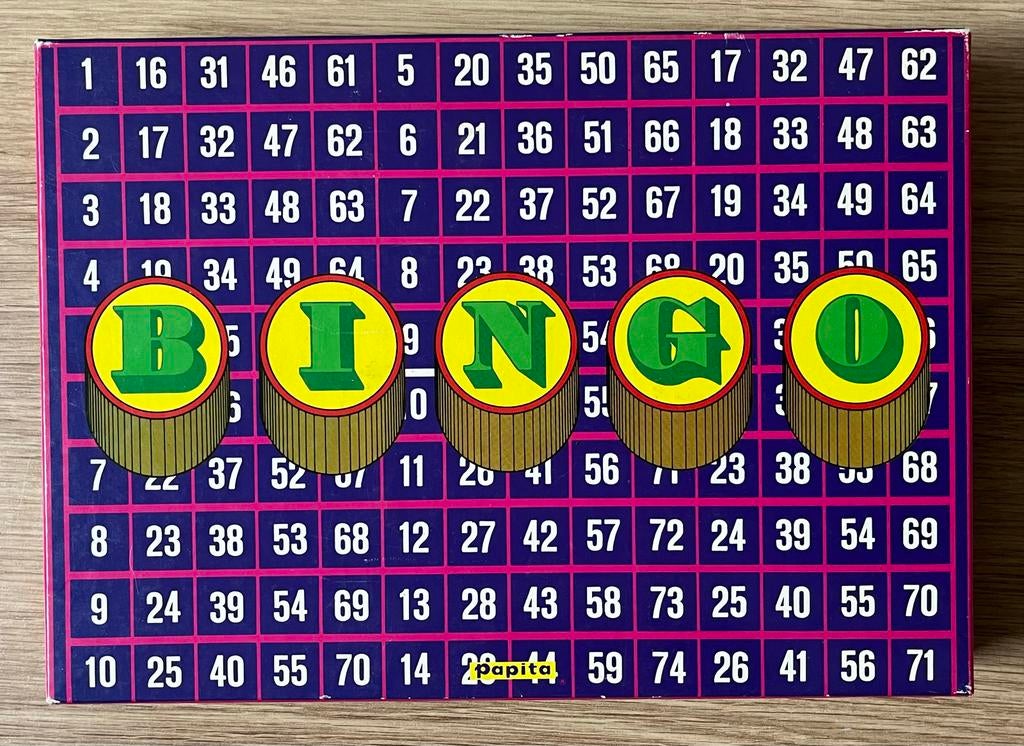 Vintage Bingo Spel Compleet, Vijf spelers of meer, Ophalen of Verzenden, Gebruikt
