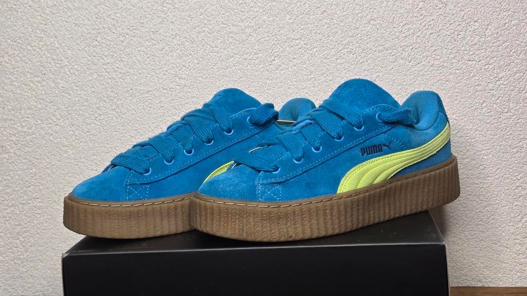 FENTY x PUMA Creeper Phatty - maat 39 - blauw lime, Kleding | Dames, Schoenen, Blauw, Fenti x puma, Ophalen of Verzenden, Sneakers of Gympen