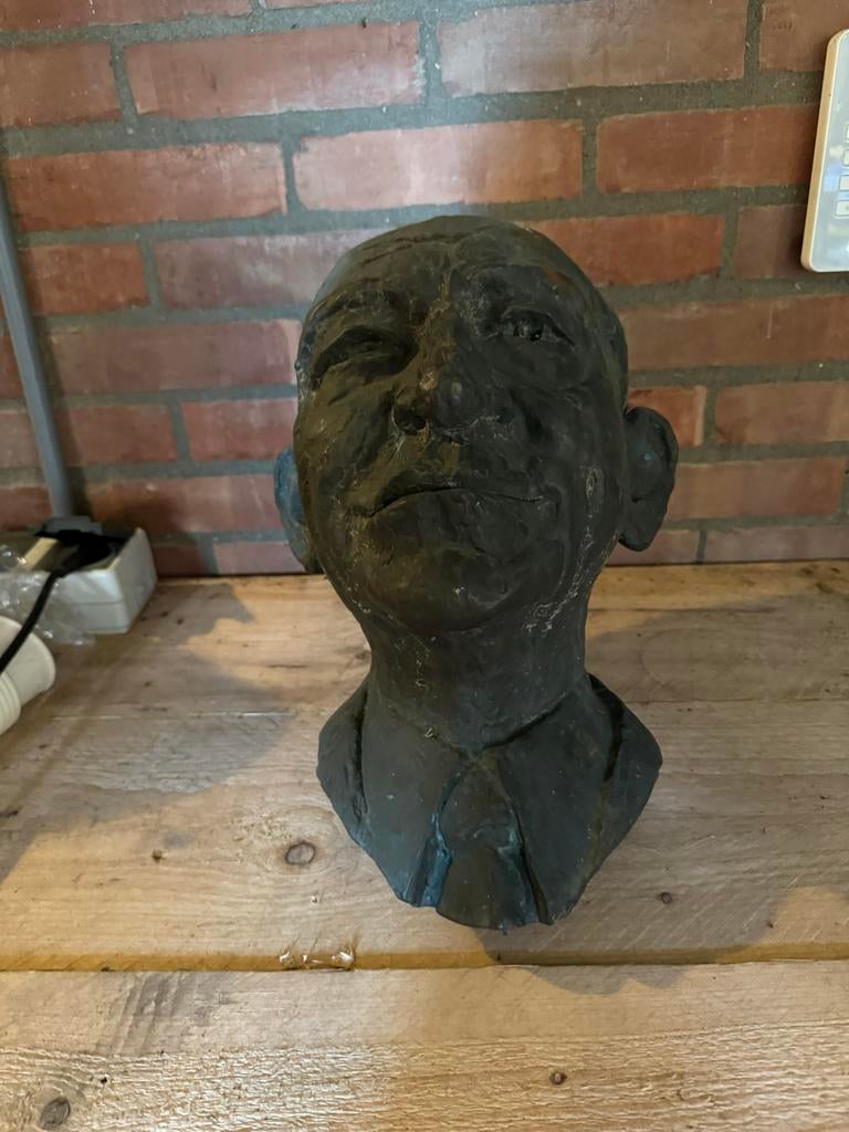 Bronzen buste in nette staat, Ophalen of Verzenden