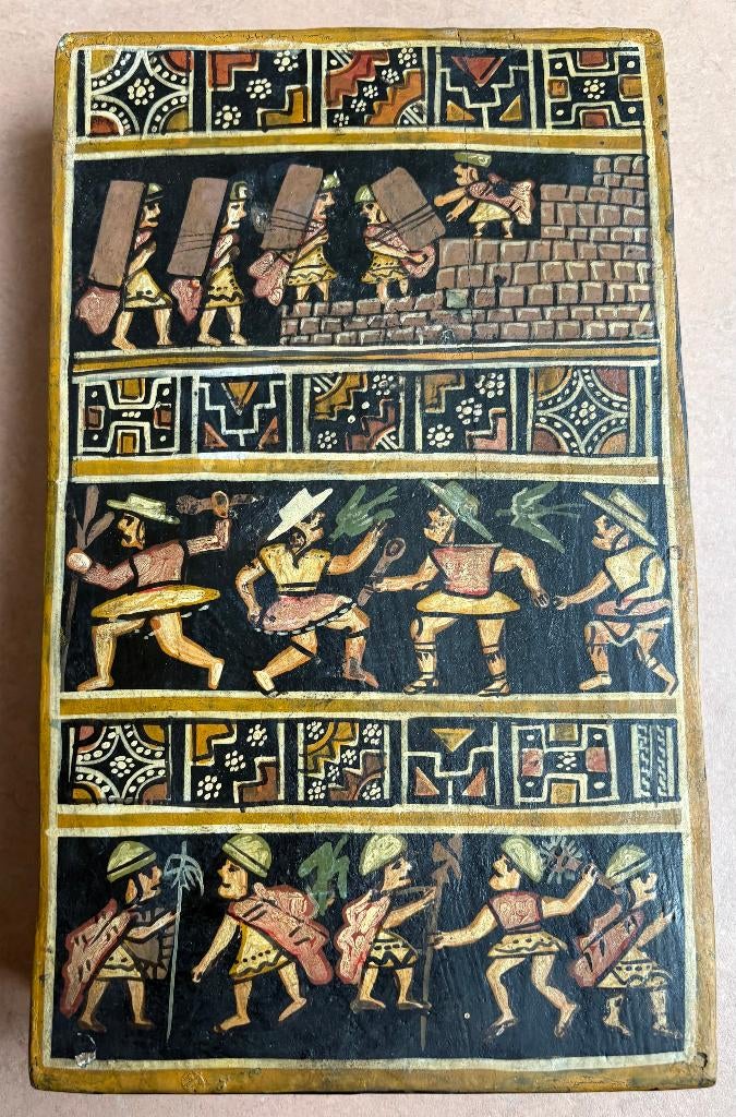 Bijzondere houten puzzel / slot, Peru / Andes, Antiek en Kunst, Kunst | Niet-Westerse kunst, Ophalen of Verzenden