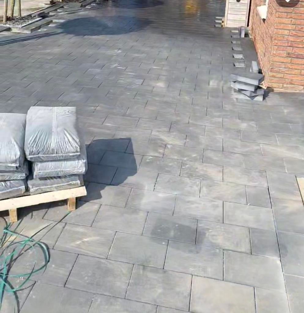 Tegel antraciet zwart met facet rand 20×30 cm, Ophalen of Verzenden, Nieuw, Beton, Terrastegels