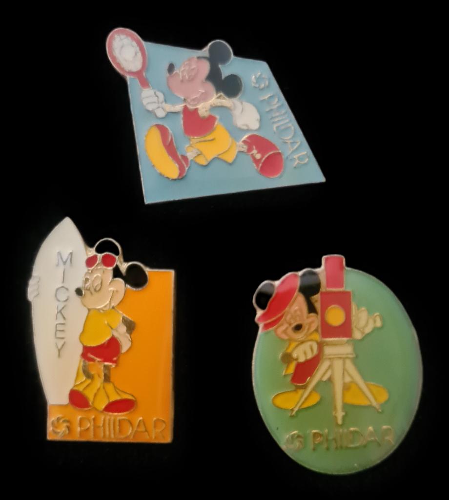 Mickey Mouse trio pins, Verzenden, Nieuw, Figuurtje, Speldje of Pin