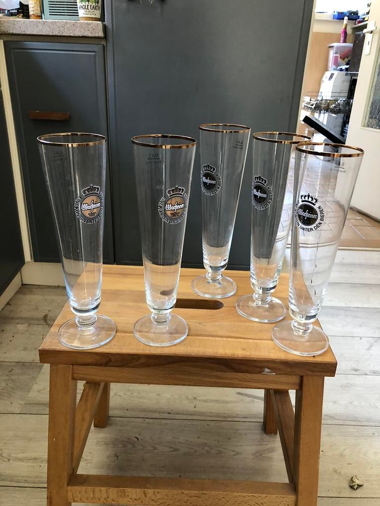 Bierglazen warsteiner, Ophalen, Zo goed als nieuw