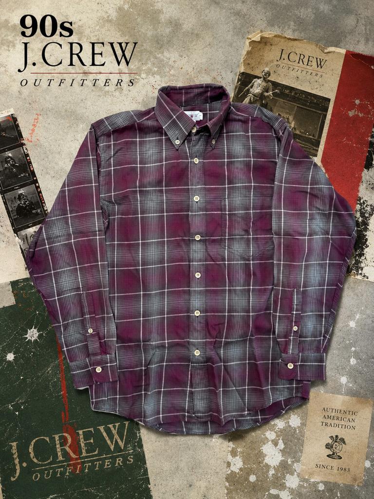 J.Crew 90s Preppy Button-Down Overhemd Shirt Ralph Lauren, Ophalen of Verzenden, Zo goed als nieuw