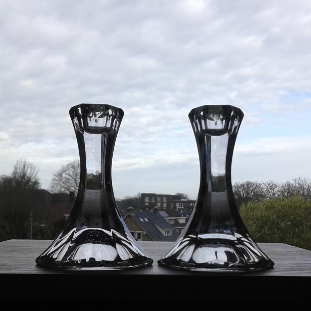 Stel Kandelaars Kristal Inn Crystal, Ophalen of Verzenden, Kristal