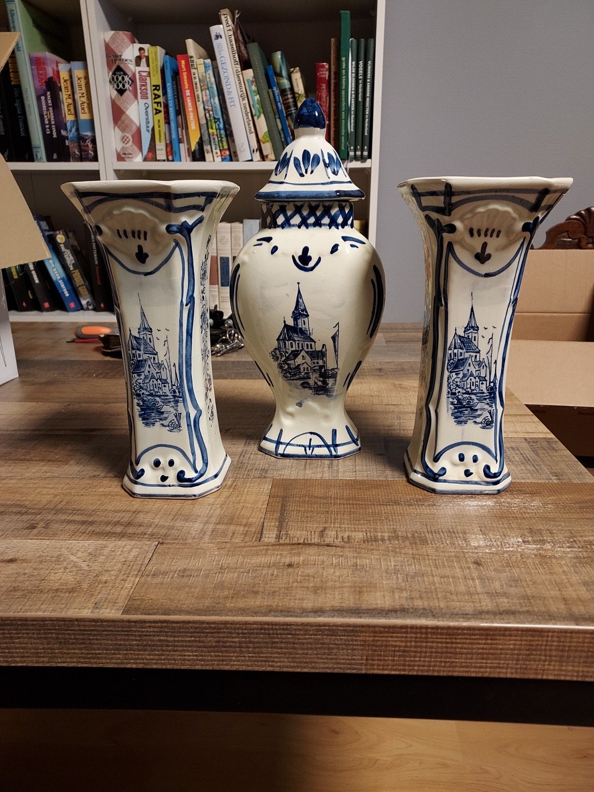 Vintage Delfts Blauw Kaststel - Jaren '60 Aardewerk, Antiek en Kunst, Antiek | Keramiek en Aardewerk, Ophalen