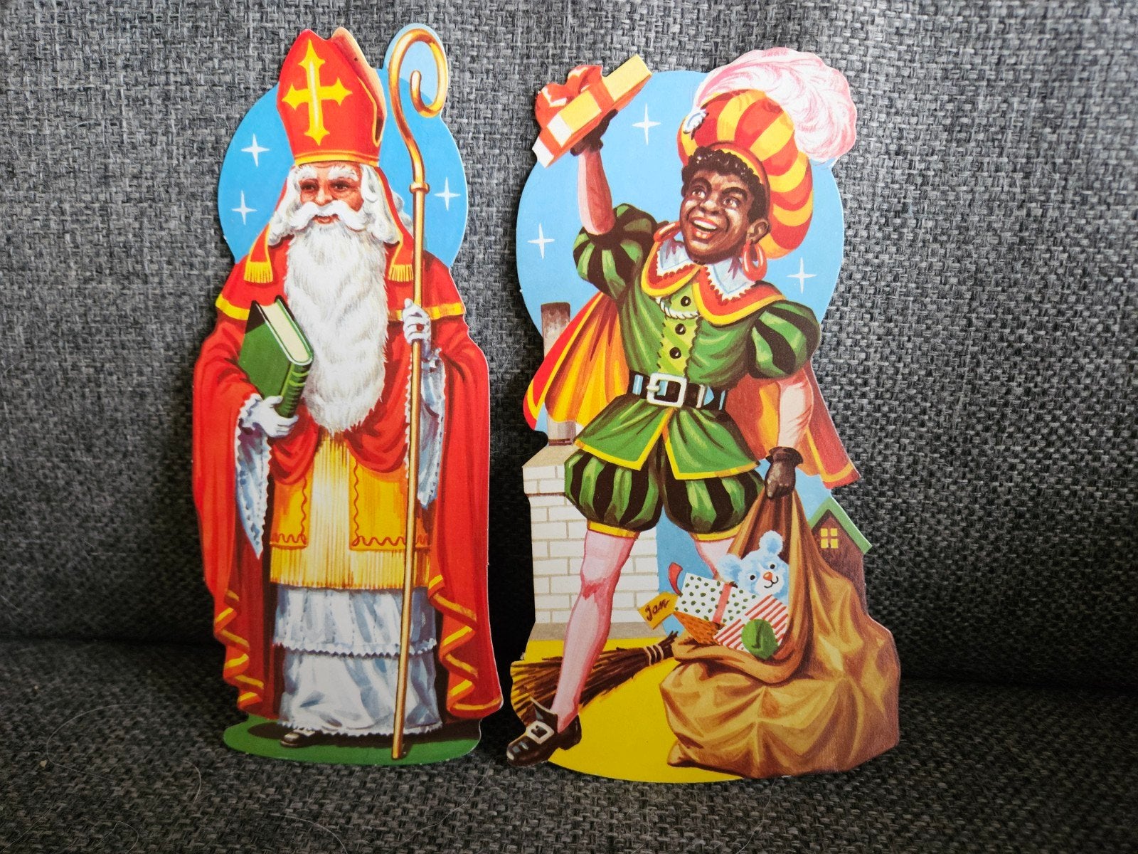 Sinterklaas en Zwarte Piet Kartonnetjes Snoepverpakking, Verzenden, Zo goed als nieuw