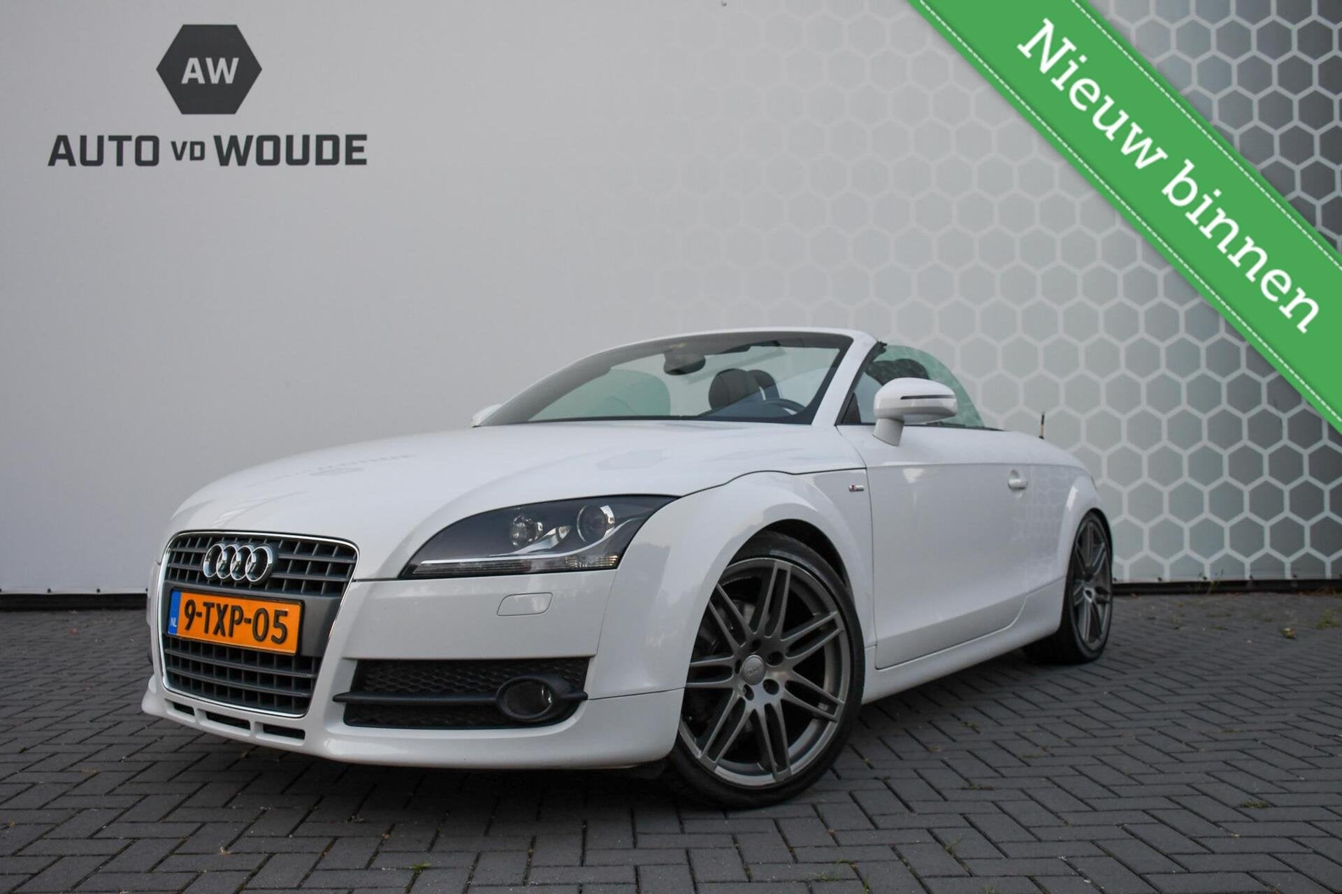 Audi TT Roadster 2.0 TFSI S-Line Cabrio Automaat DSG 200PK, Auto's, Audi, Gebruikt, Zwart, 4 cilinders, Wit