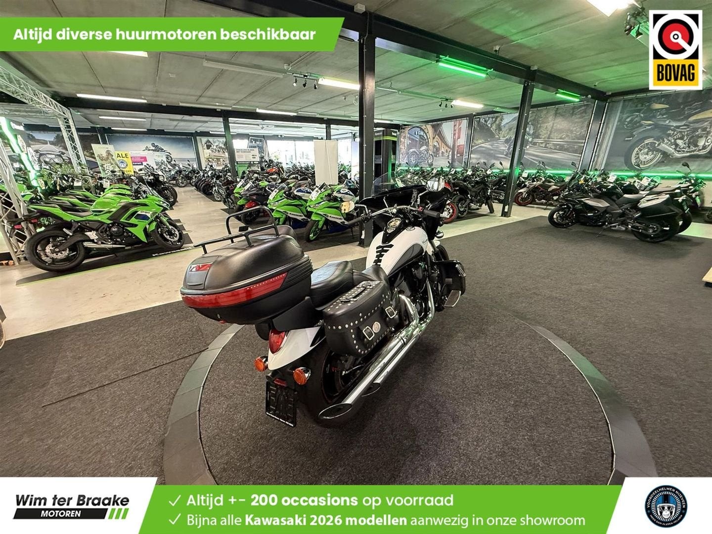 Kawasaki VN 900 Custom (bj 2016) 27,714 km, Motoren, Motoren | Kawasaki, 903 cc, 2 cilinders, Bedrijf, Onbekend