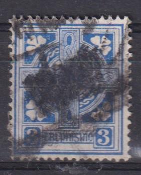 Ierland 1922 Keltisch Kruis van Clonmacnoise, Verzenden, Gestempeld, Overige thema's