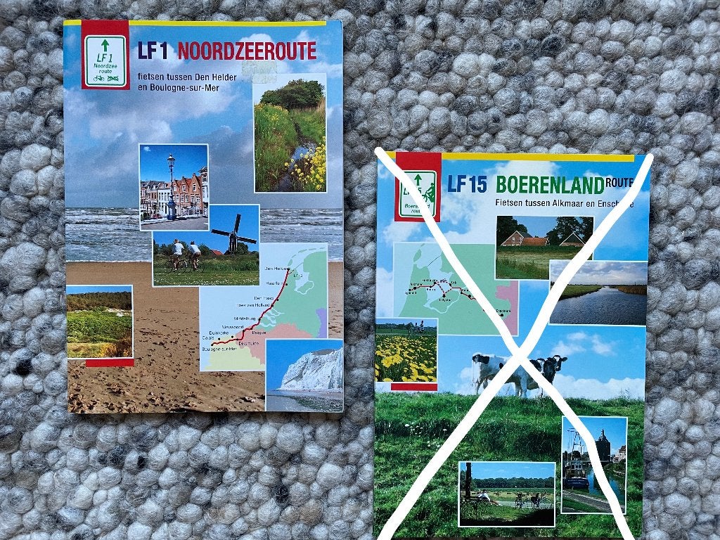 ANWB fietsgids LF-route LF1 (eind 90'er jaren), Boeken, Gelezen, ANWB, Fiets- of Wandelgids, Ophalen of Verzenden