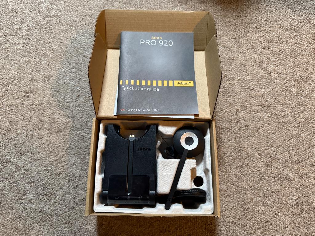 Jabra Pro 920 zonder adapter, Ophalen, Mute-functie, Gebruikt, On-ear