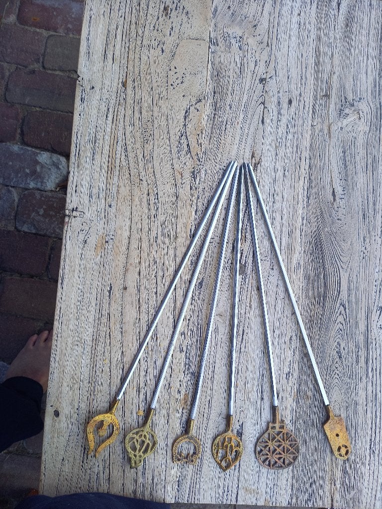 vintage Turkse barbecuespiesen, Ophalen of Verzenden, Zo goed als nieuw