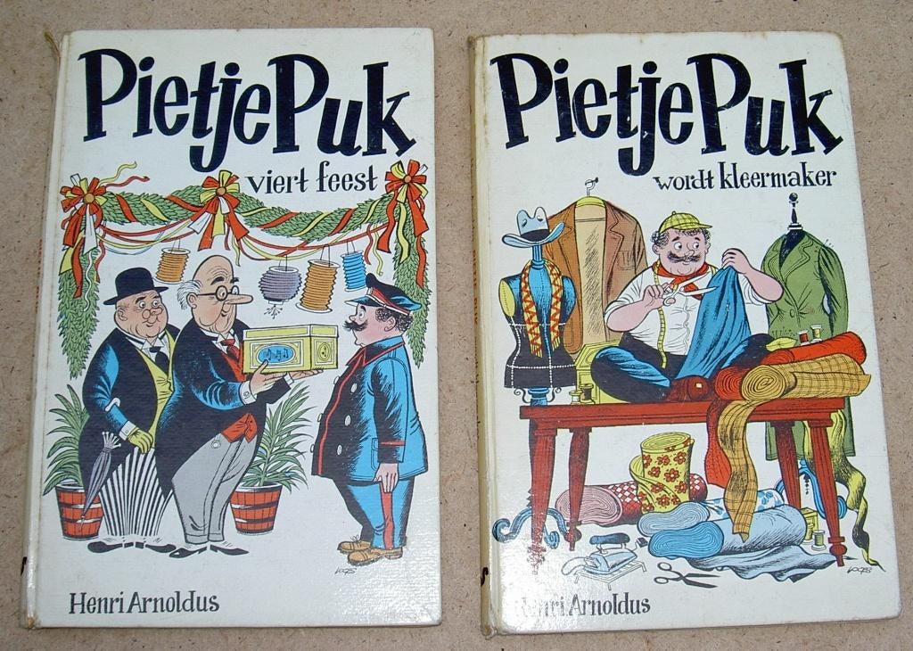 Pietje Puk Oude kinderboeken uit jaren 60/70 , 2 stuks . boe, Ophalen of Verzenden, Zo goed als nieuw, Fictie algemeen