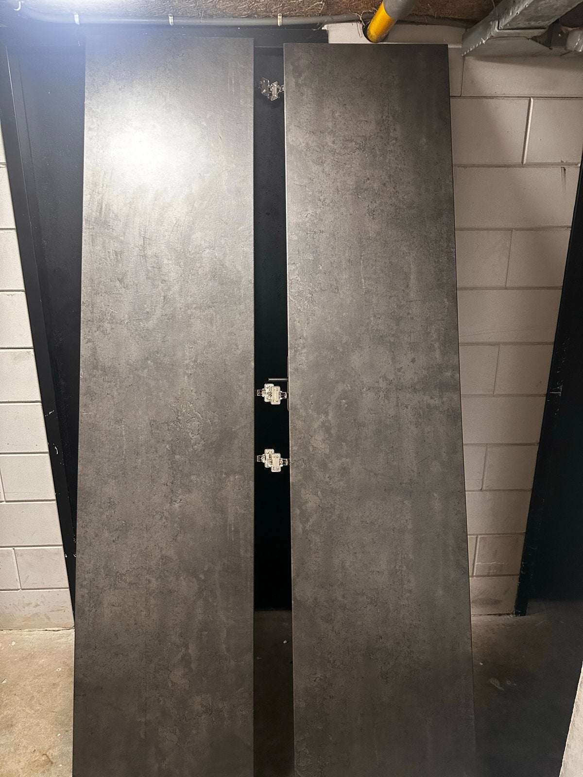 IKEA Pax deuren (2 stuks) - Cement look 50x229 cm, 200 cm of meer, Zo goed als nieuw, Met deur(en), 50 tot 100 cm