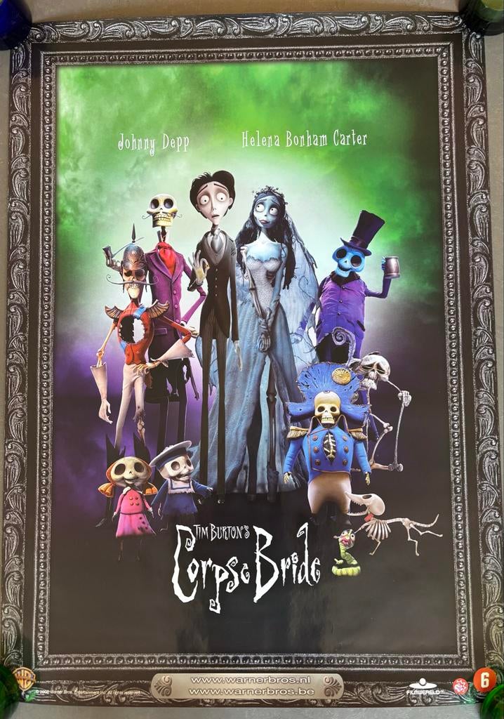 Tim Burton's Corpse Bride Poster Set -  4 stuks, Verzamelen, Rechthoekig Staand, Ophalen of Verzenden, Zo goed als nieuw, A1 t/m A3