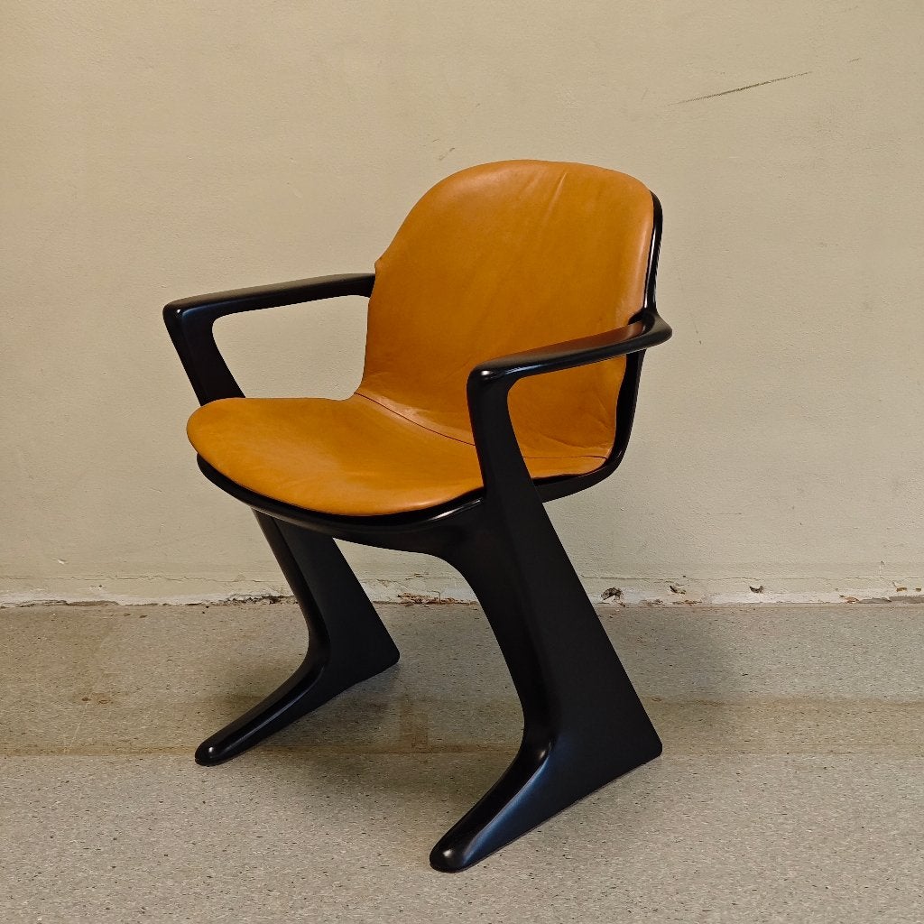 Vintage Kangaroo Z-stoel Horn collectie, De horn, Zwart, Ophalen of Verzenden, Zo goed als nieuw