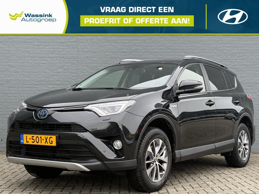 Toyota RAV4 2.5 Hybrid Dynamic Stoelverwarming | Camera| Win, Stof, Gebruikt, Zwart, Bedrijf