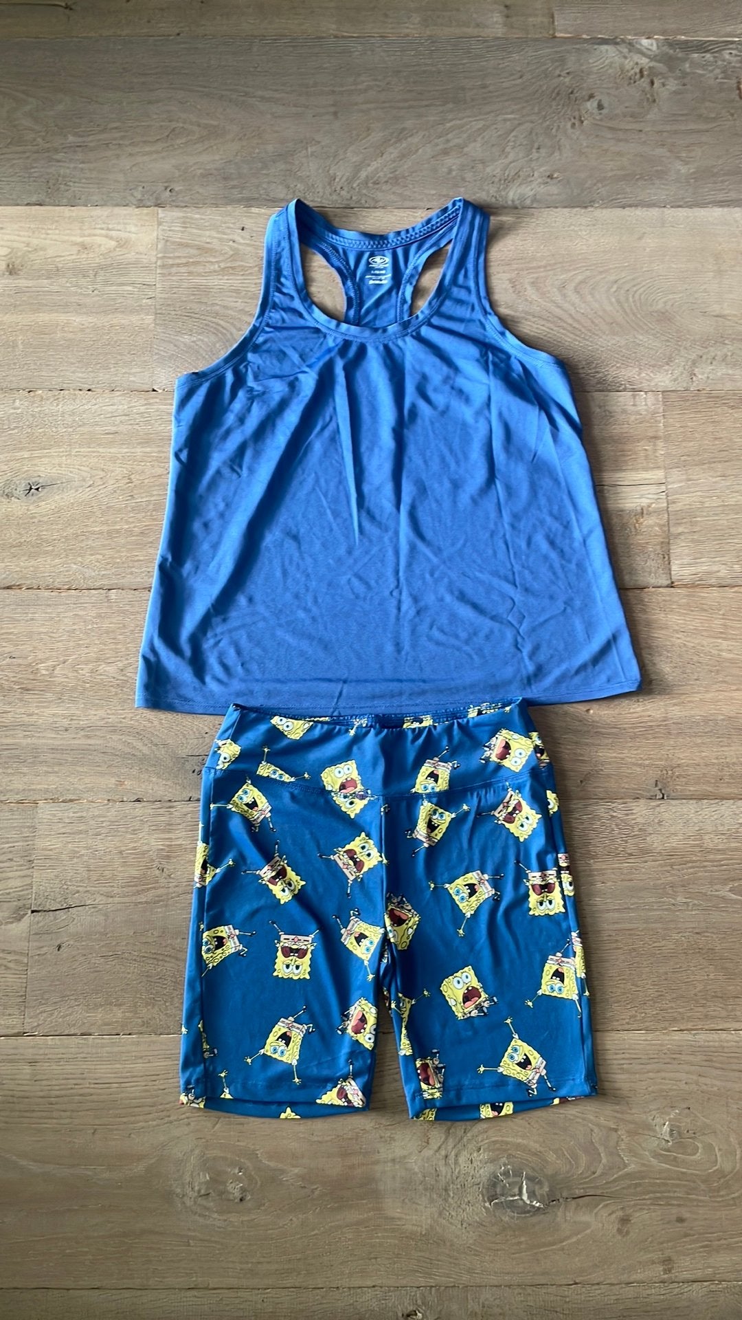 Nieuwe sport set Spongebob Squarepants Nickelodeon, Maat 38/40 (M), Blauw, Overige typen, Nieuw