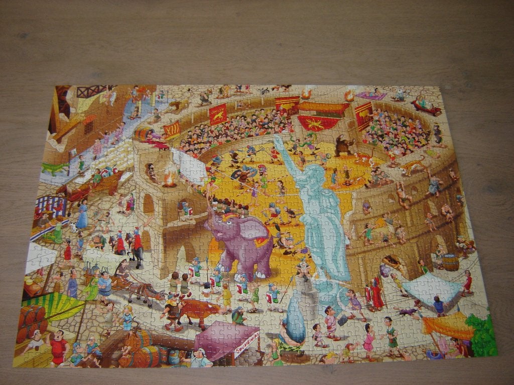 Puzzel Educa Rome Antique 1000 st., Ophalen of Verzenden, 500 t/m 1500 stukjes, Zo goed als nieuw, Legpuzzel