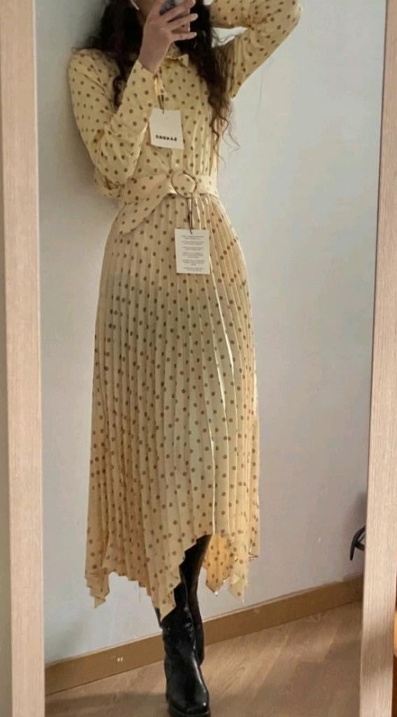 Sandro set plisse rok ( blouse maat 1 € 328, Ophalen of Verzenden, Zo goed als nieuw, Maat 36 (S), Boven de knie