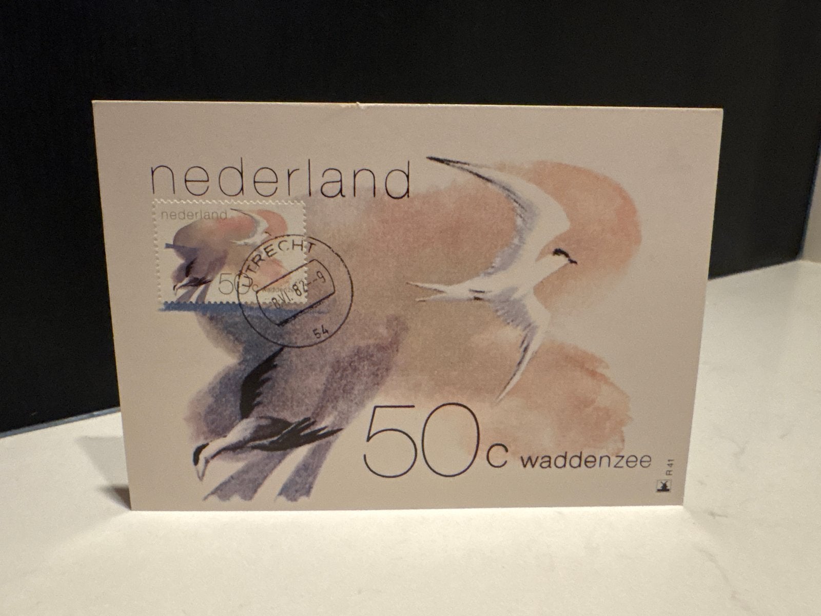 Ansichtkaart Waddenzee 50c - Gelopen 1982, Ophalen of Verzenden, 1980 tot heden, Gelopen, Waddeneilanden