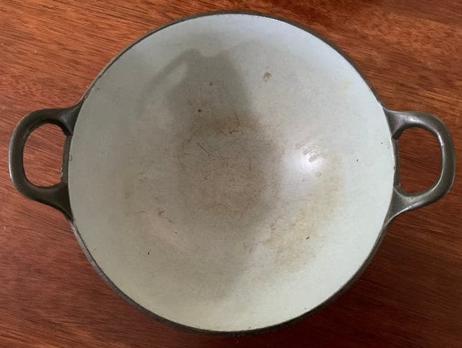 Gietijzeren wok/wadjan met handvatten, Huis en Inrichting, Keuken | Potten en Pannen, Ophalen of Verzenden, Gietijzer, Wok