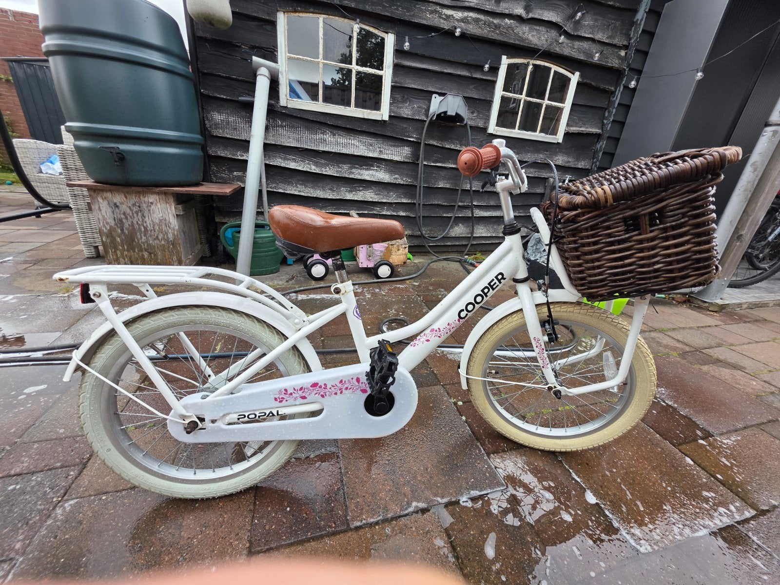Popal Cooper 18 inch kinderfiets met mandje - 2 jaar oud, Ophalen