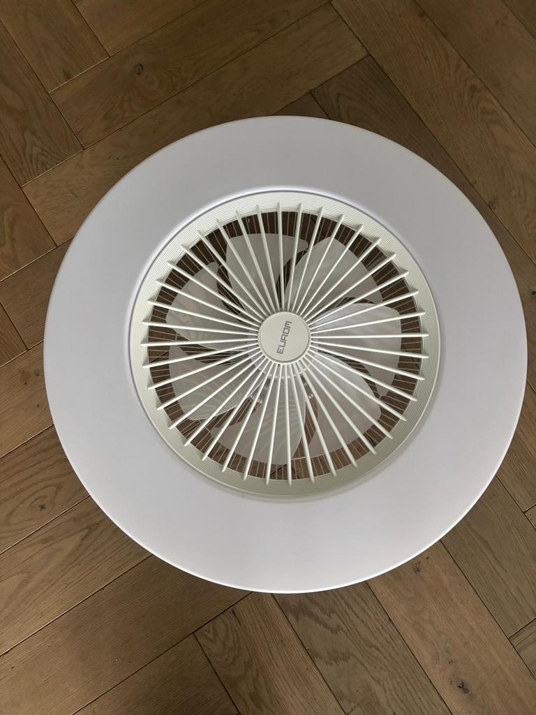 Eurom Ventilatorlamp met afstandsbediening, Ophalen of Verzenden, Zo goed als nieuw