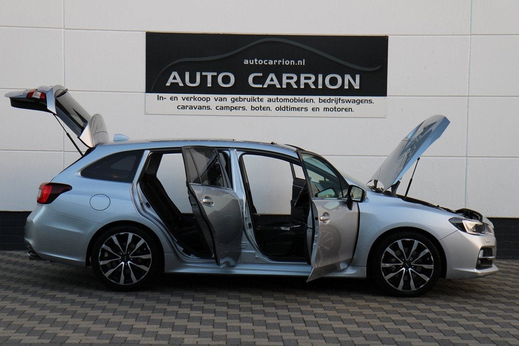 Subaru Levorg 1.6 GT Comfort Dealer onderh. Camera Trekhaak, Auto's, Subaru, Automaat, Stof, Gebruikt, Zwart