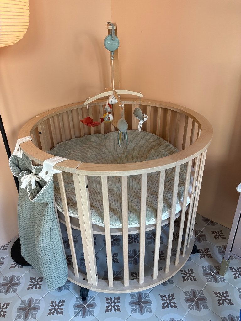 Europe Baby Circa Ronde Box inc boxaankleding nieuw ruim 500, Ophalen, Zo goed als nieuw, Rond, Wieltjes