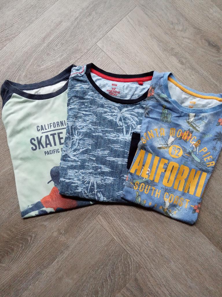 3 t-shirts WE Fashion, Kinderen en Baby's, Kinderkleding | Maat 158, Gebruikt, Ophalen of Verzenden, Shirt of Longsleeve, Jongen