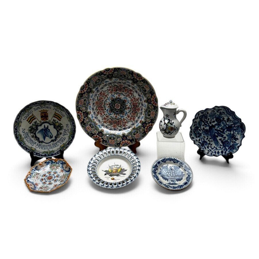 Lot Makkumer aardewerk (7x), Antiek en Kunst, Ophalen of Verzenden