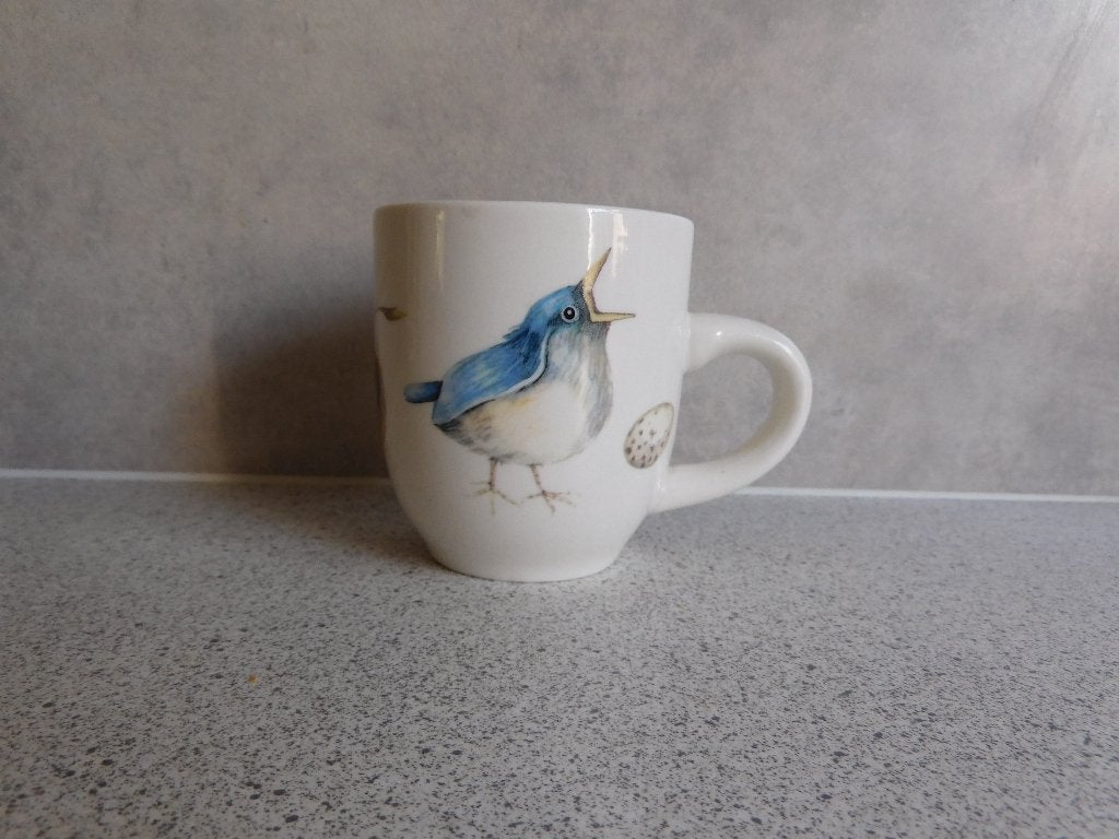 Mok Pimpelmees Spring JET by ter Steege - 8x7 cm, Keramiek, Zo goed als nieuw, Overige stijlen, Jet by Ter Steege