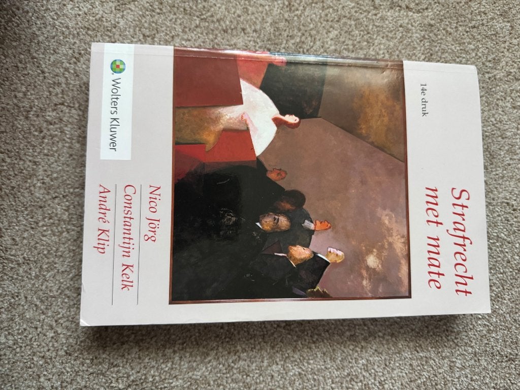 Strafrecht met mate 14e druk, Boeken, Ophalen of Verzenden, Zo goed als nieuw, Wolters Kluwer, Overige wetenschappen