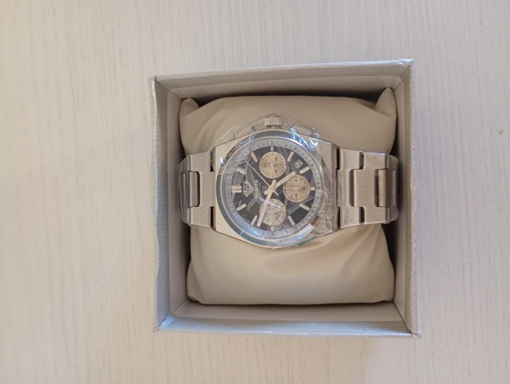 Hodler Torvane Silver - Blue horloge nieuw in doos, Overige merken, Staal, Staal, Polshorloge