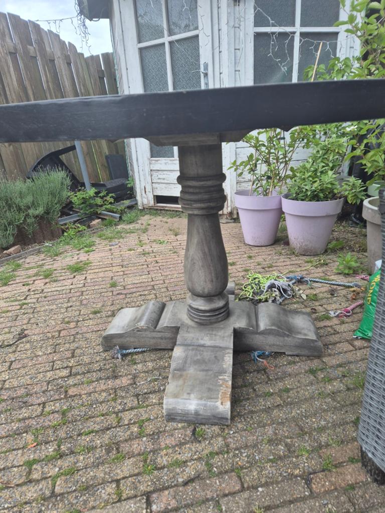Ronde tafel, Huis en Inrichting, Tafels | Eettafels, Gebruikt, Rond, Ophalen of Verzenden, 100 tot 150 cm