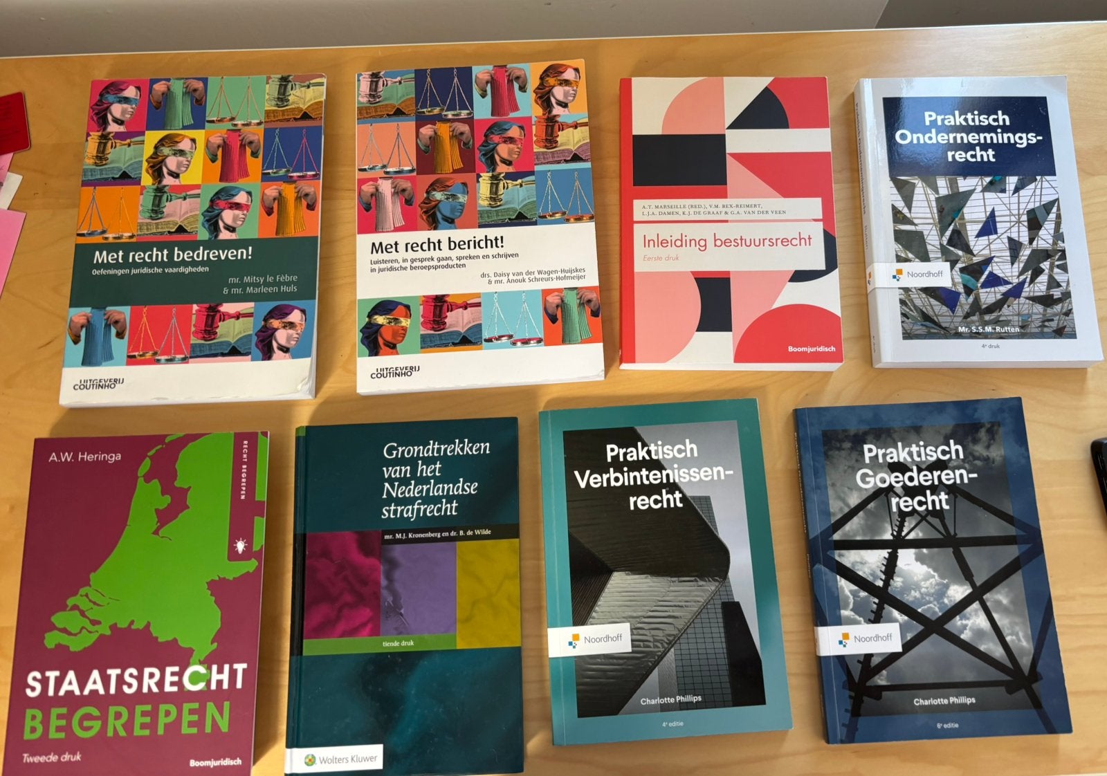 HBO rechten boeken jaar 1, Boeken, Informatica en Computer, Zo goed als nieuw, Overige onderwerpen, Ophalen of Verzenden